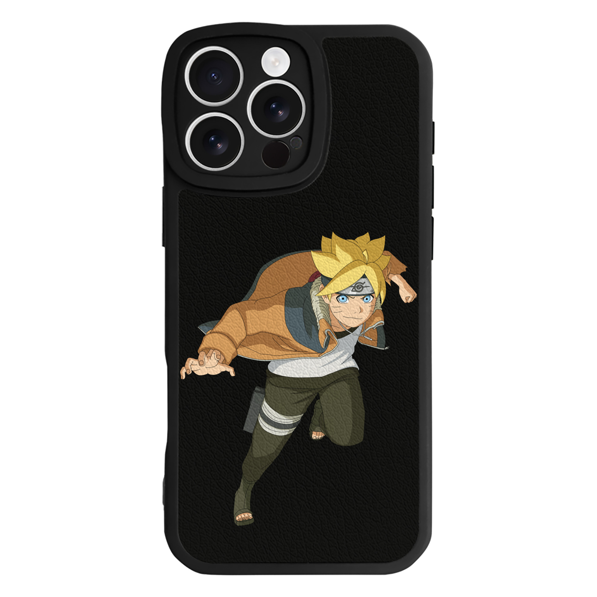 （画像用） NARUTO -ナルト- うずまき ナルト Uzumaki Naruto 【iPhone 16シリーズ対応】シリコンスマホケース（レザー調） 材質：シリコン